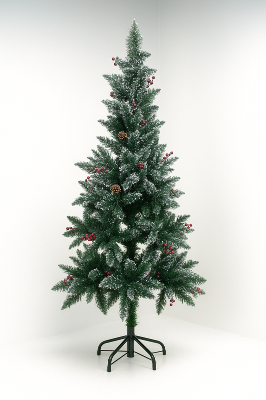 Елка Украинская с шишками и красными ягодами